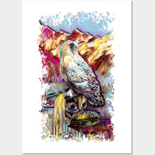 Snowy Owl and Totem Posters and Art